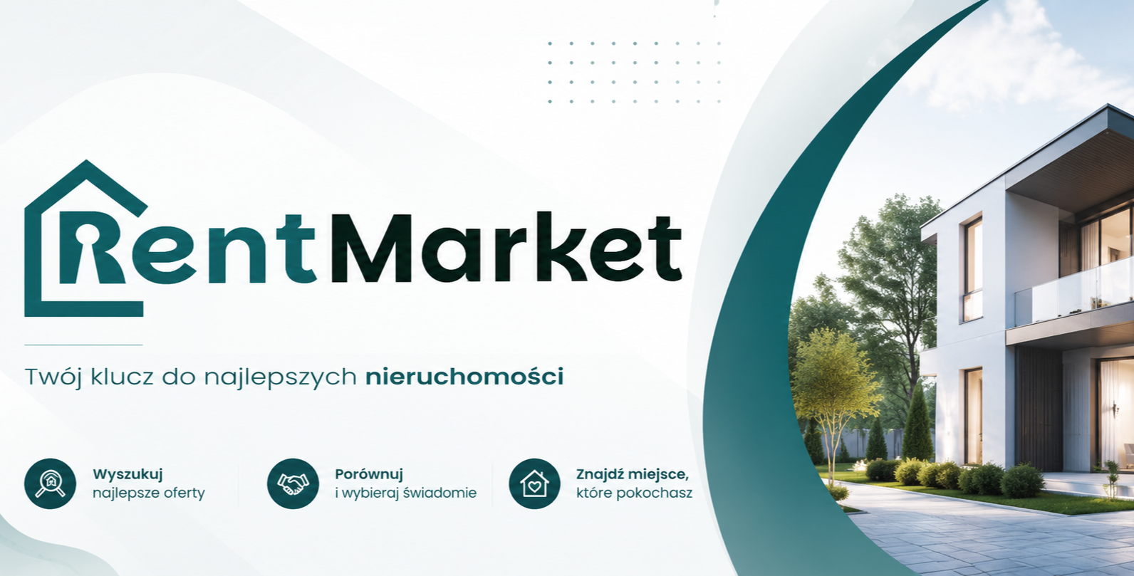 Grafika RentMarket - marketplace branży nieruchomości